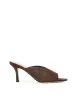Mabel Point Toe Mules - Chocolate Brown Suede sold by Siren Shoes