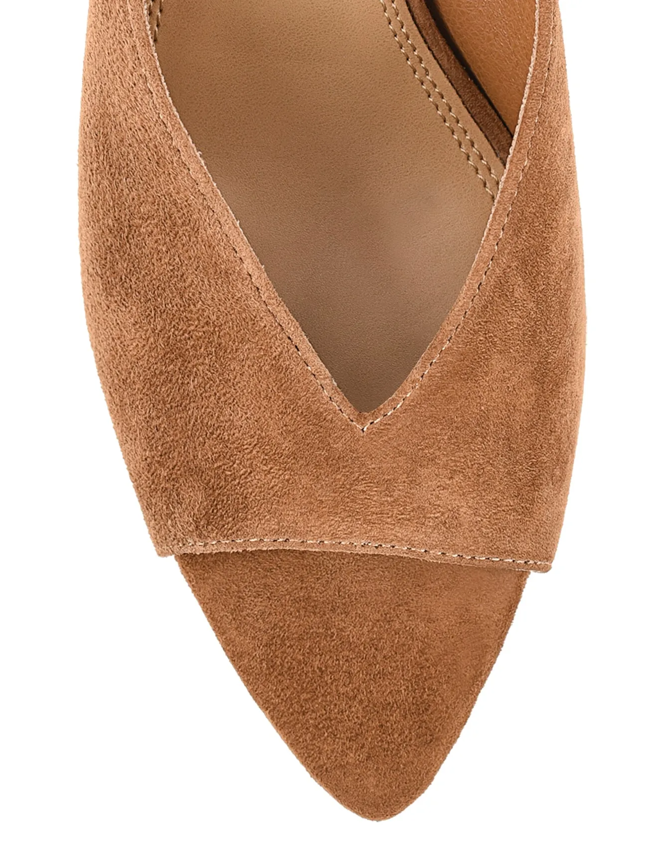 Mabel Point Toe Mules - Tobacco Suede sold by Siren Shoes product image thumbnail 4
