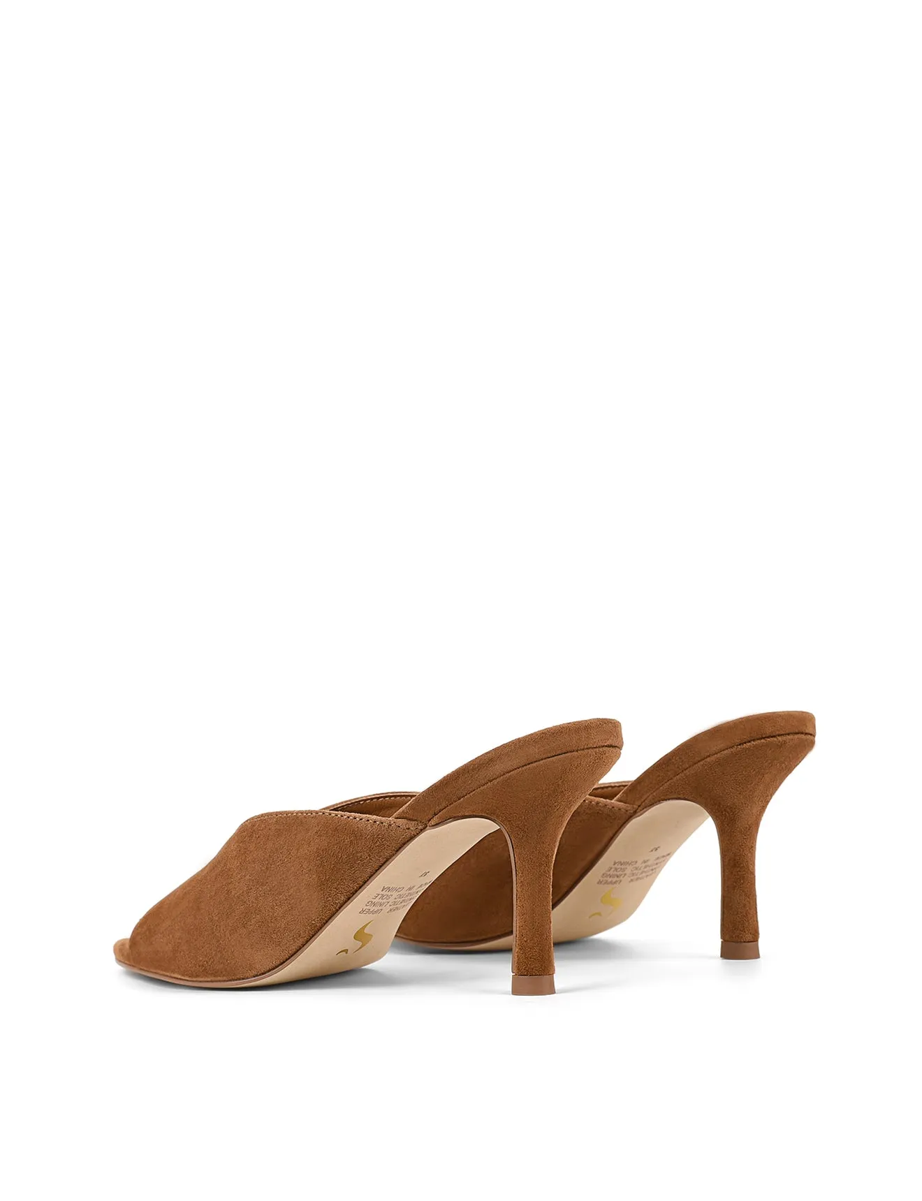 Mabel Point Toe Mules - Tobacco Suede sold by Siren Shoes product image thumbnail 3