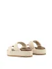 Apollo Flatform Sandals - Chalk White Weave sold by Siren Shoes