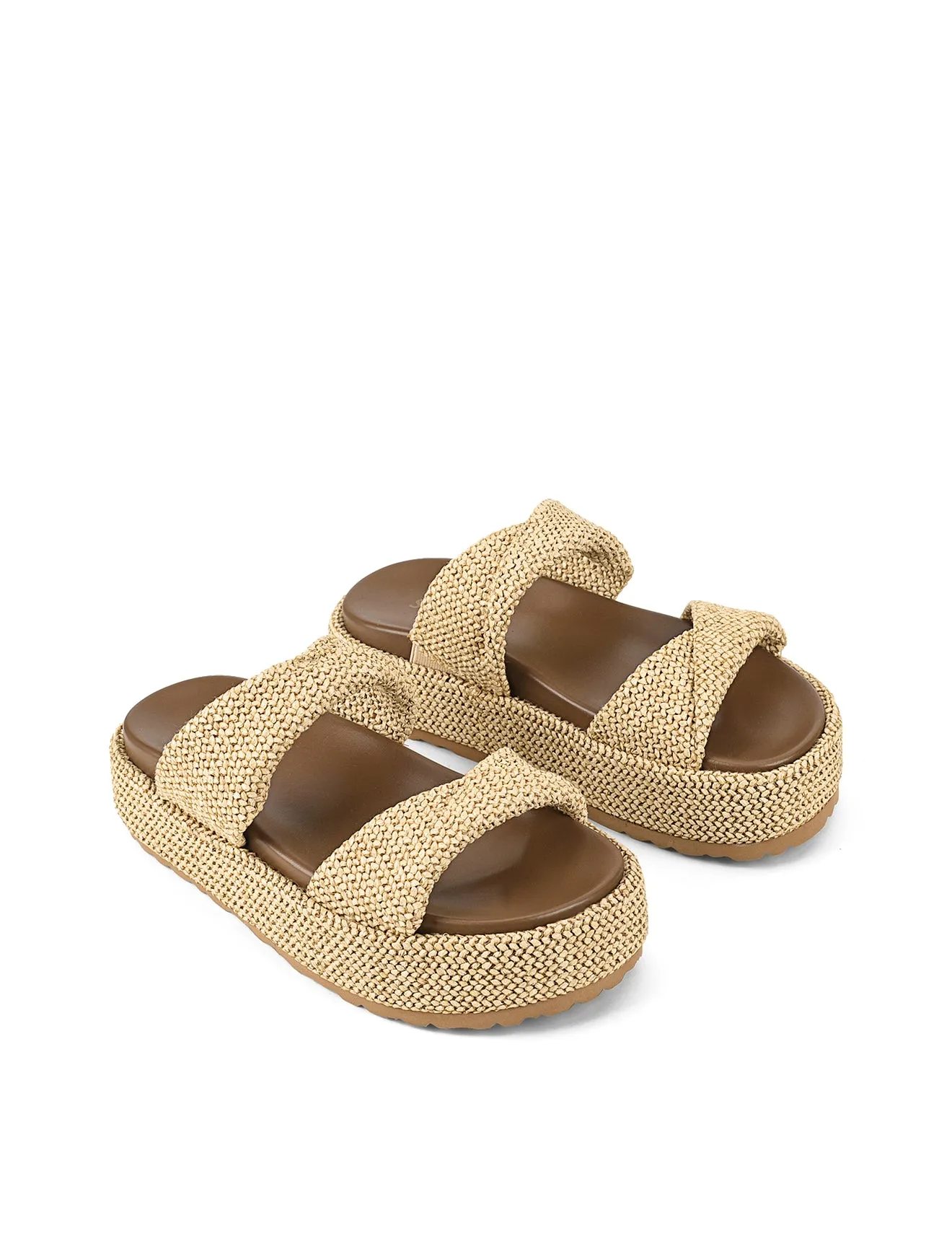 Apollo Flatform Sandals - Natural Weave sold by Siren Shoes product image thumbnail 2