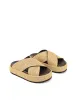 April Flatform Sandals - Natural Weave/Chocolate sold by Siren Shoes