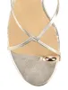 Xane Kitten Heel Thongs - Gold Metallic Leather sold by Siren Shoes