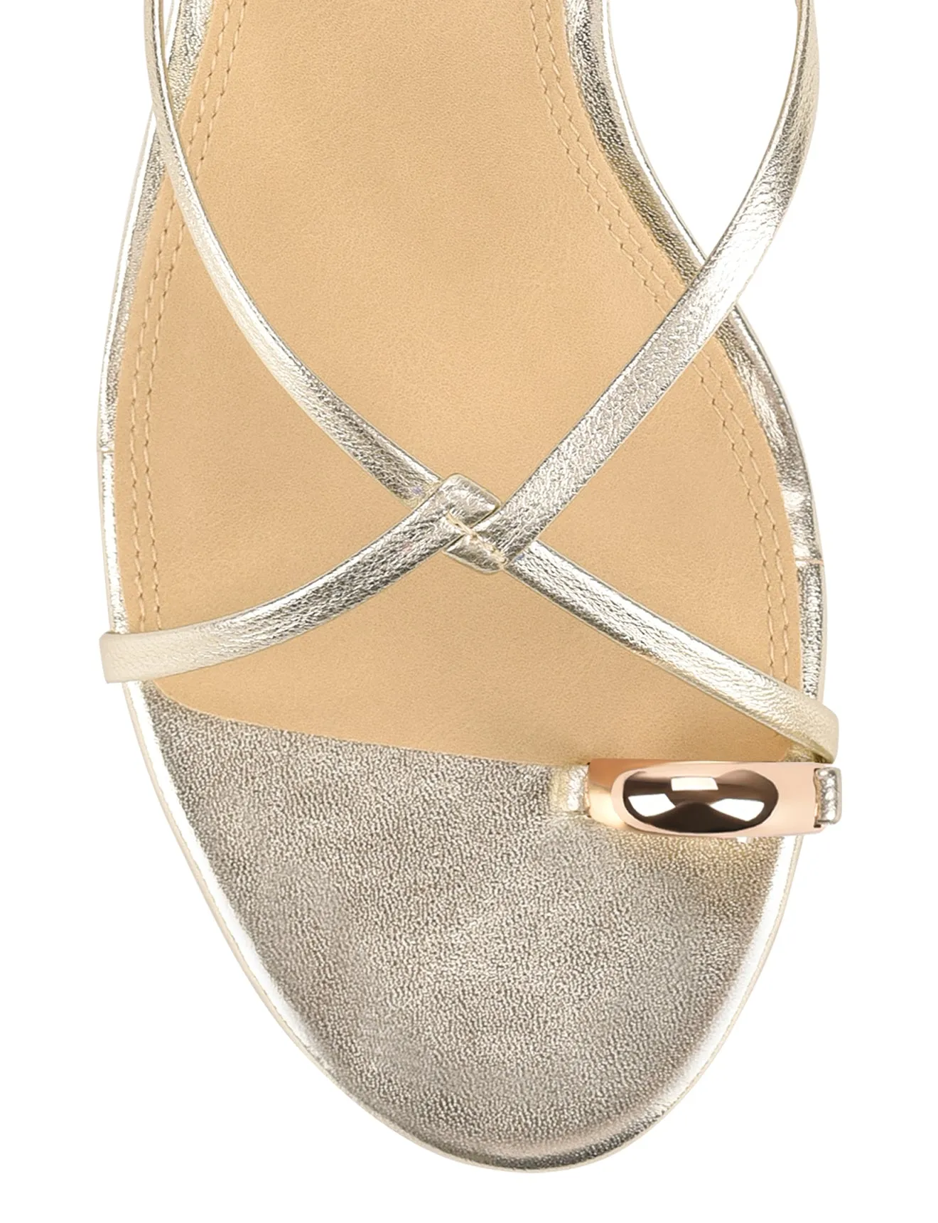 Xane Kitten Heel Thongs - Gold Metallic Leather sold by Siren Shoes product image thumbnail 4