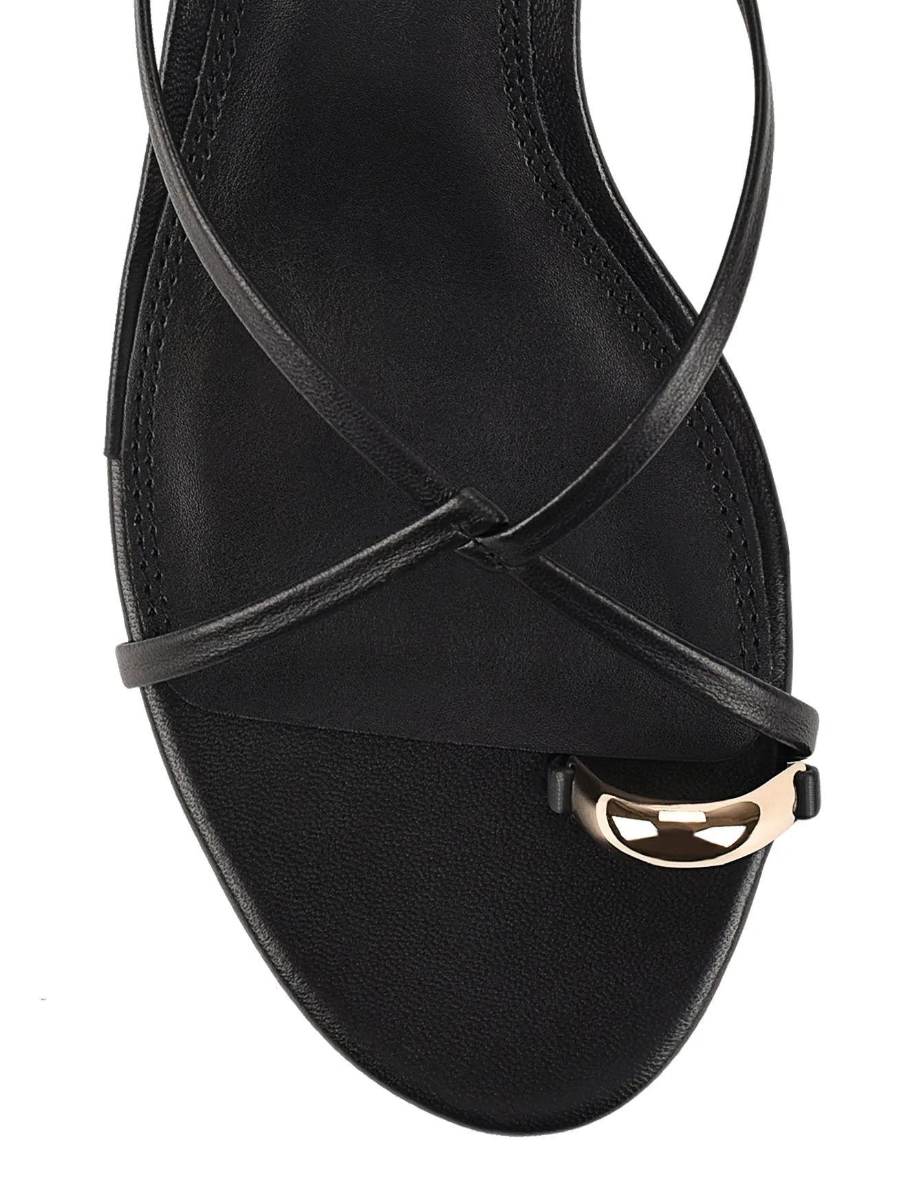 Xane Kitten Heel Thongs - Black Leather sold by Siren Shoes product image thumbnail 4