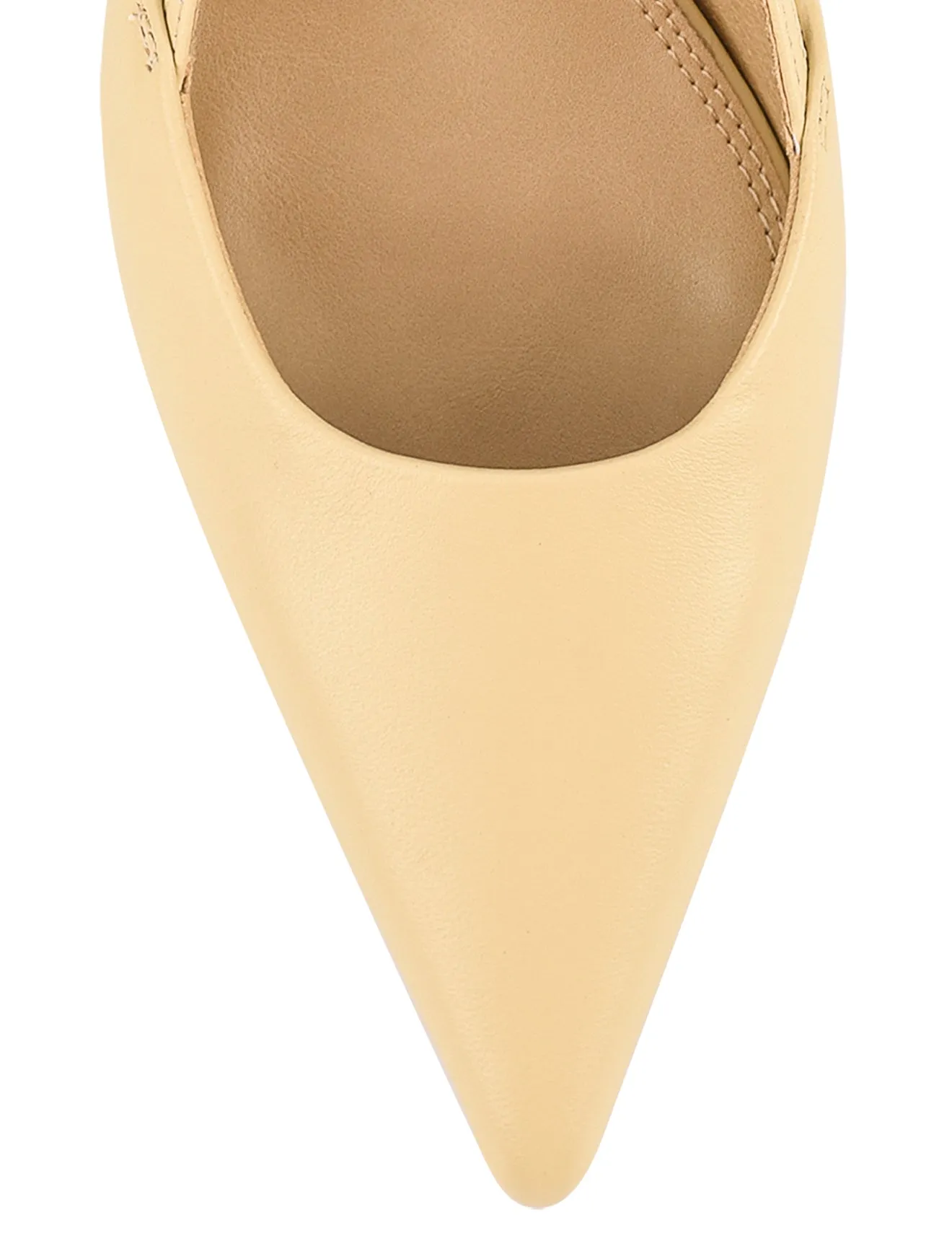 Yoyo Slingback Kitten Heels - Custard Yellow Leather sold by Siren Shoes product image thumbnail 4