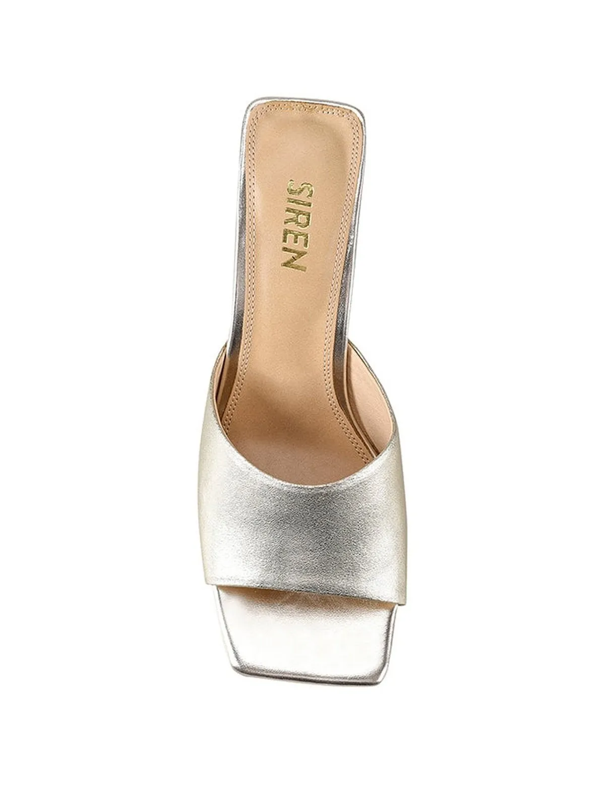 Teepee Block Heel Mules - Gold Leather sold by Siren Shoes product image thumbnail 4