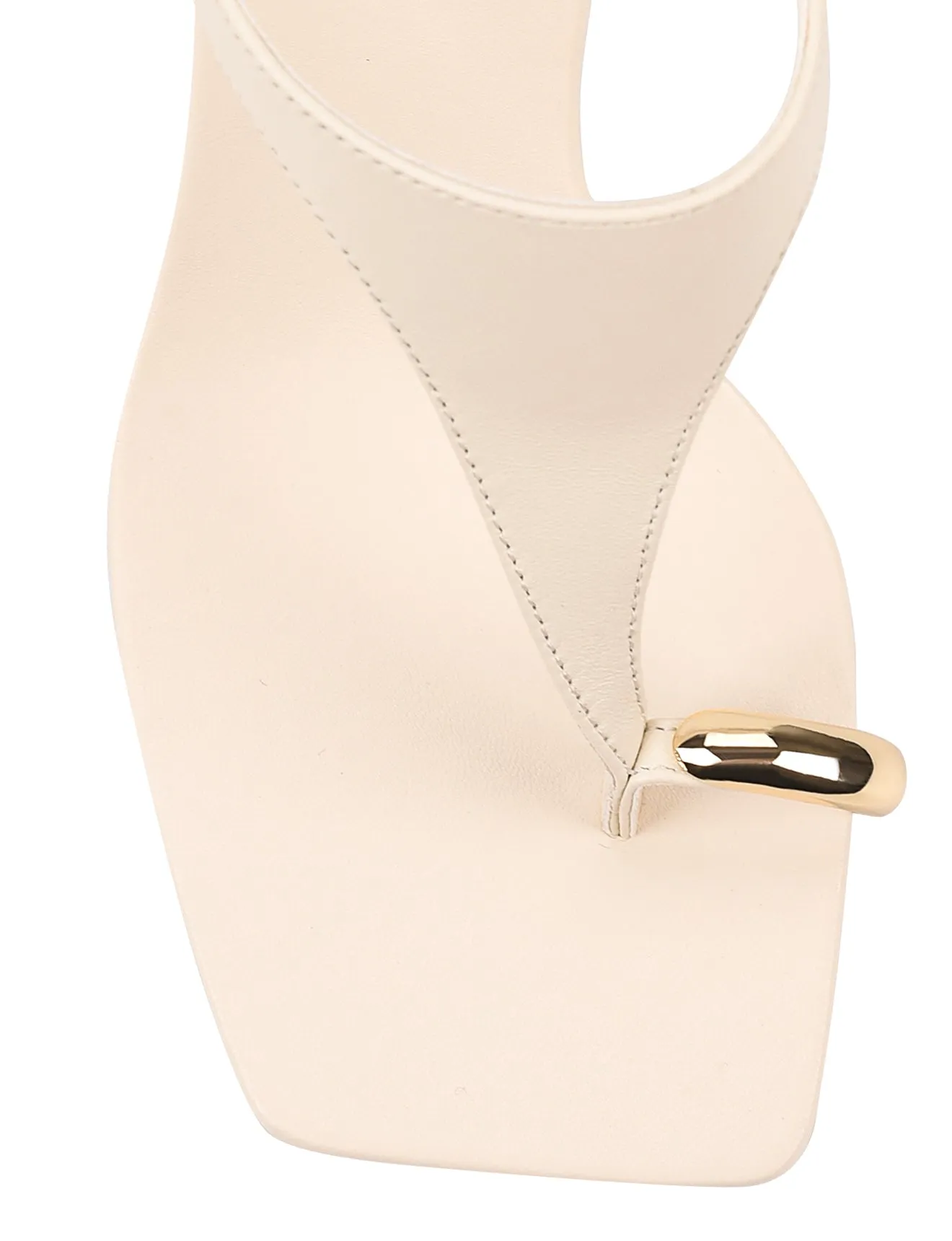 Melbourne Strappy Wedges - Cream White Leather sold by Siren Shoes product image thumbnail 4