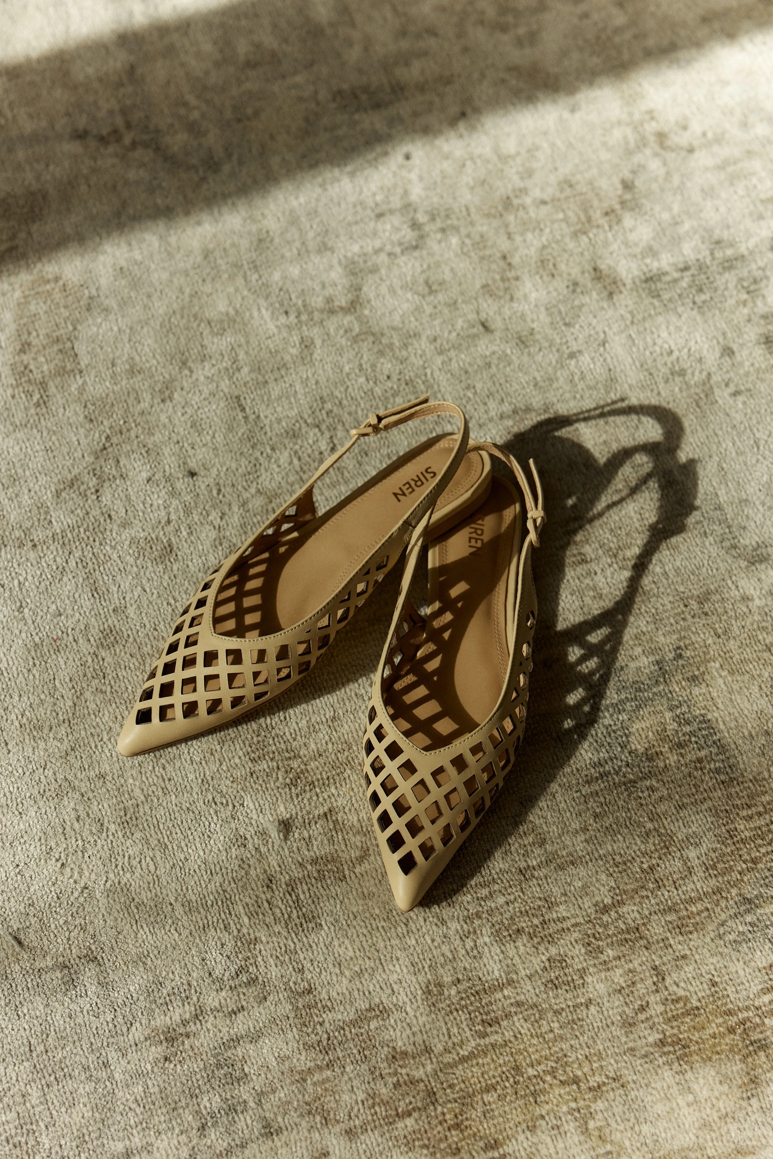 Lottie Sling Back Flats - Custard Yellow Leather sold by Siren Shoes product image thumbnail 5