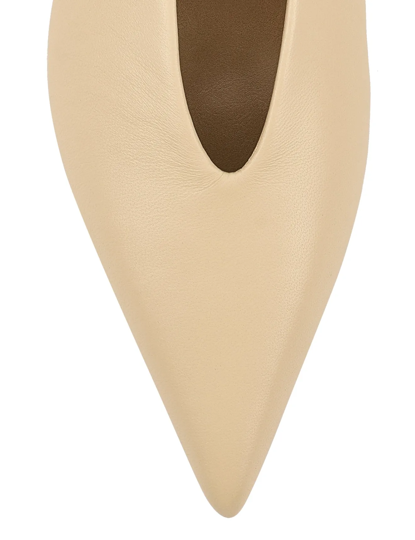 Flynn Point Toe Pumps - Custard Yellow Leather sold by Siren Shoes product image thumbnail 4