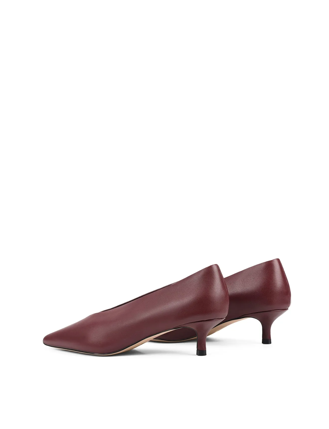 Flynn Point Toe Pumps - Wine Leather sold by Siren Shoes product image thumbnail 3
