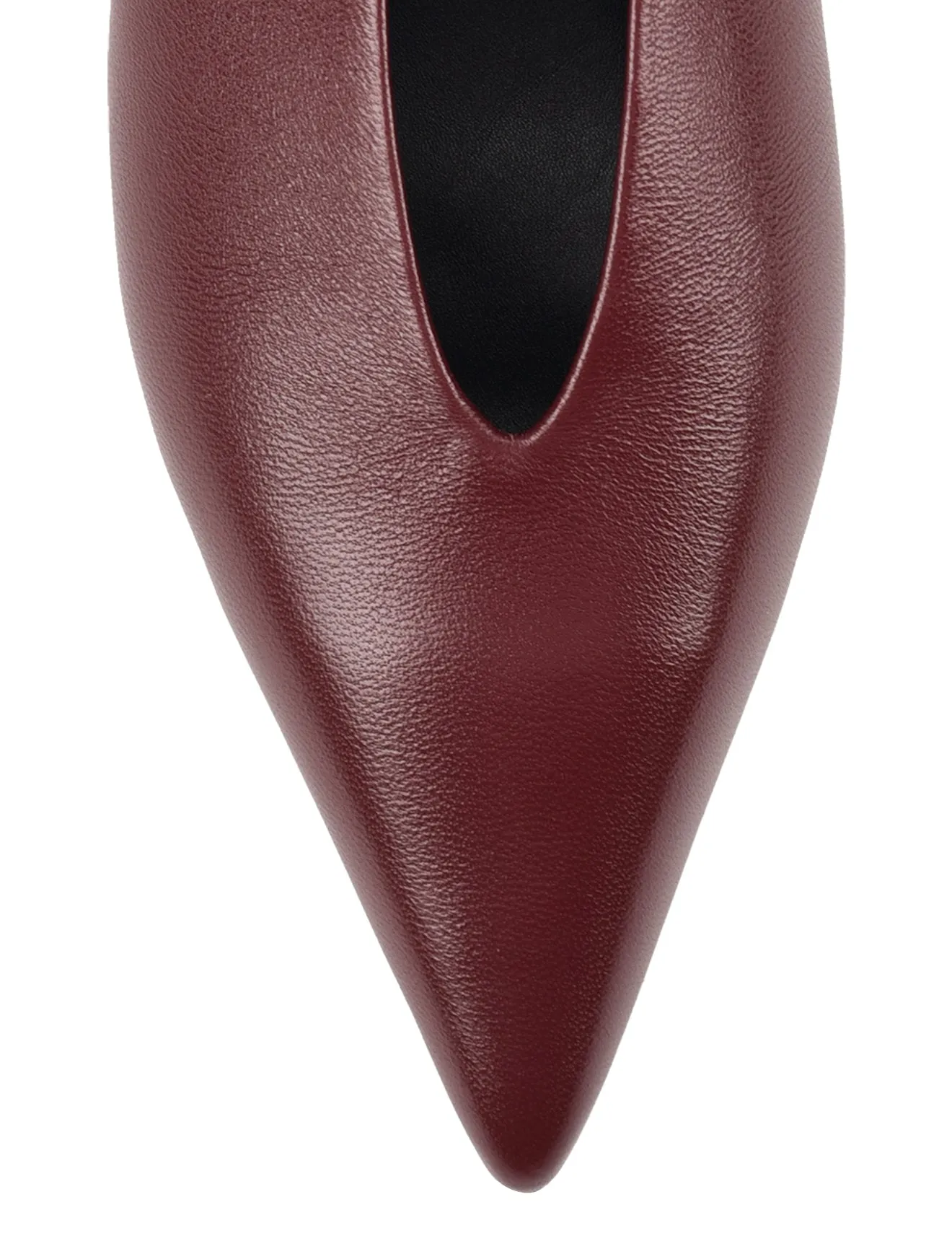 Fly Point Toe Slingbacks - Wine Leather sold by Siren Shoes product image thumbnail 4