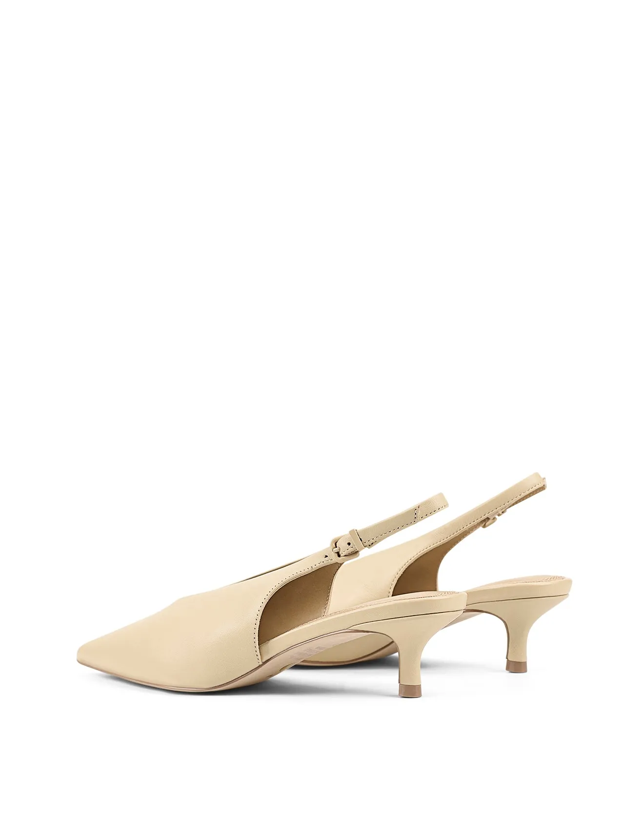 Fly Point Toe Slingbacks - Custard Yellow Leather sold by Siren Shoes product image thumbnail 3
