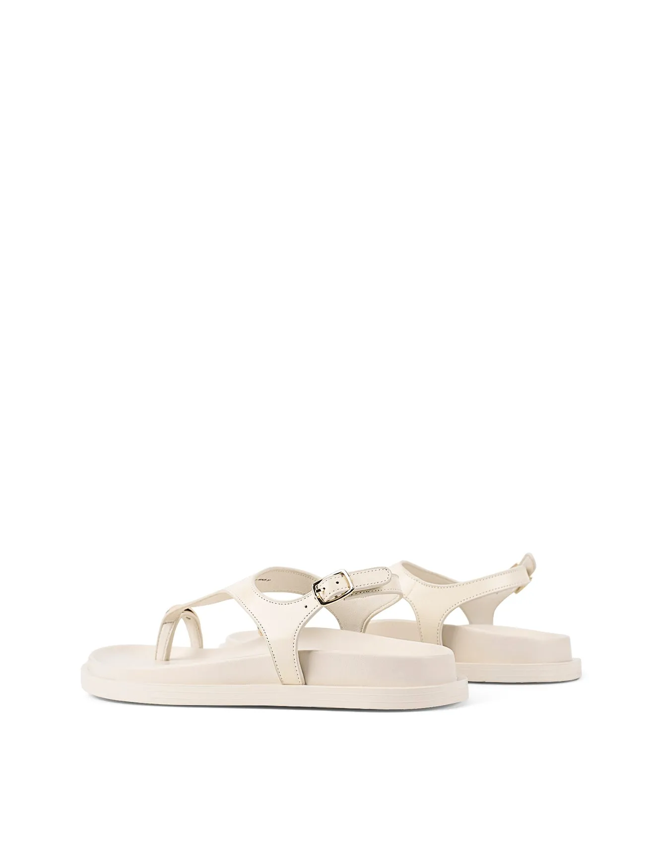 Latvia Flatform Sandals - Cream White Leather sold by Siren Shoes product image thumbnail 5