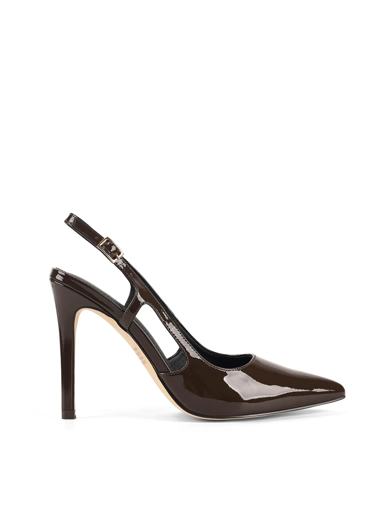 Cipriani Stiletto Pump - Chocolate Brown Patent Leather sold by Siren Shoes