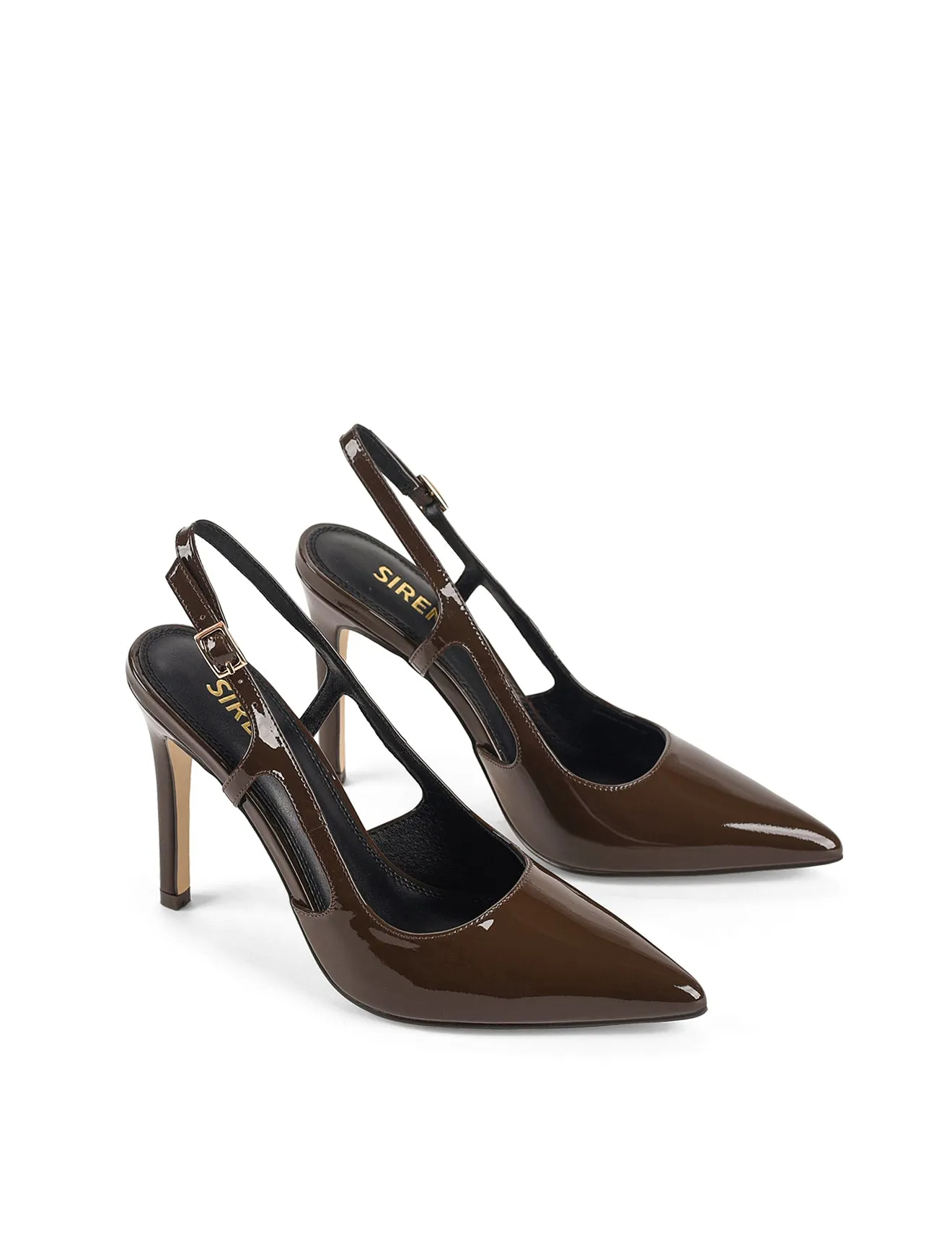 Cipriani Stiletto Pump - Chocolate Brown Patent Leather sold by Siren Shoes product image thumbnail 2
