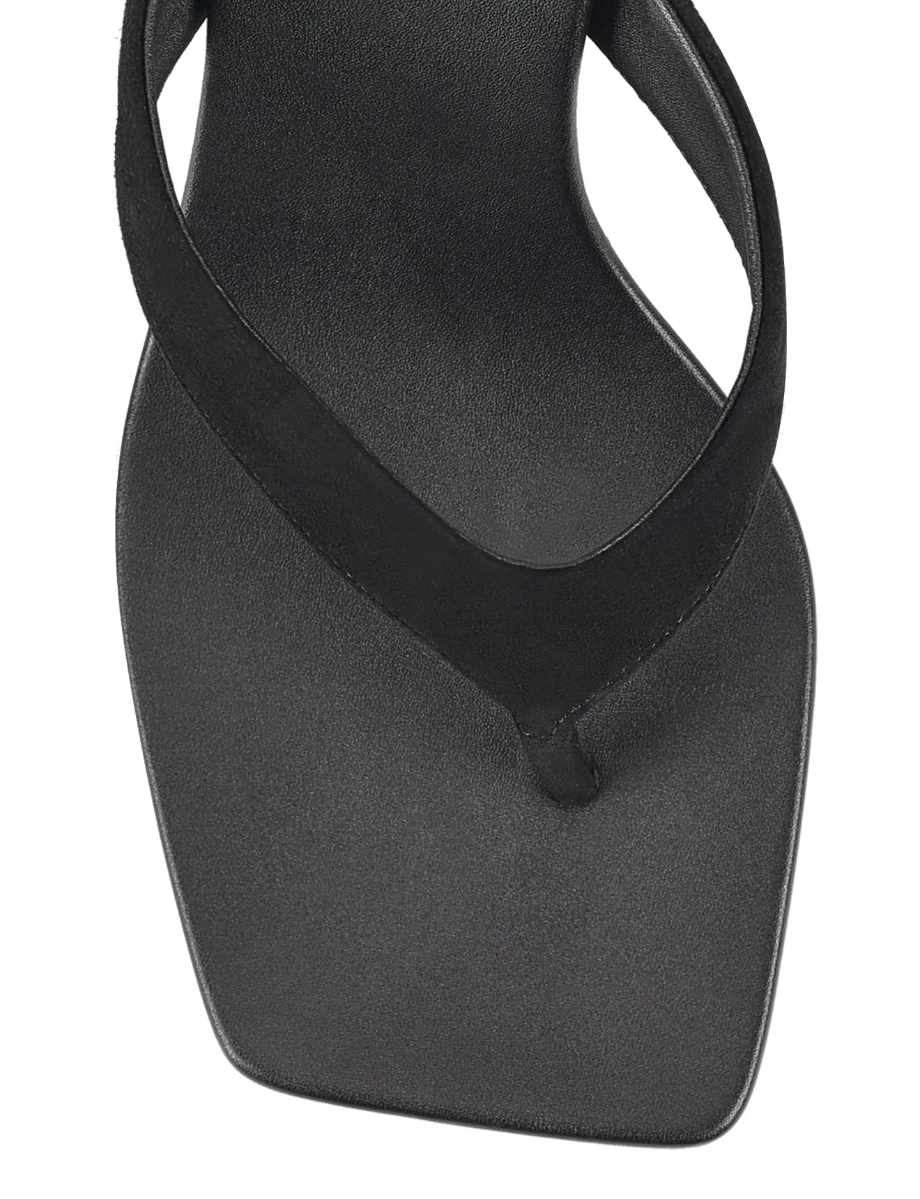 Melrose Thong Wedges - Black Suede sold by Siren Shoes product image thumbnail 4