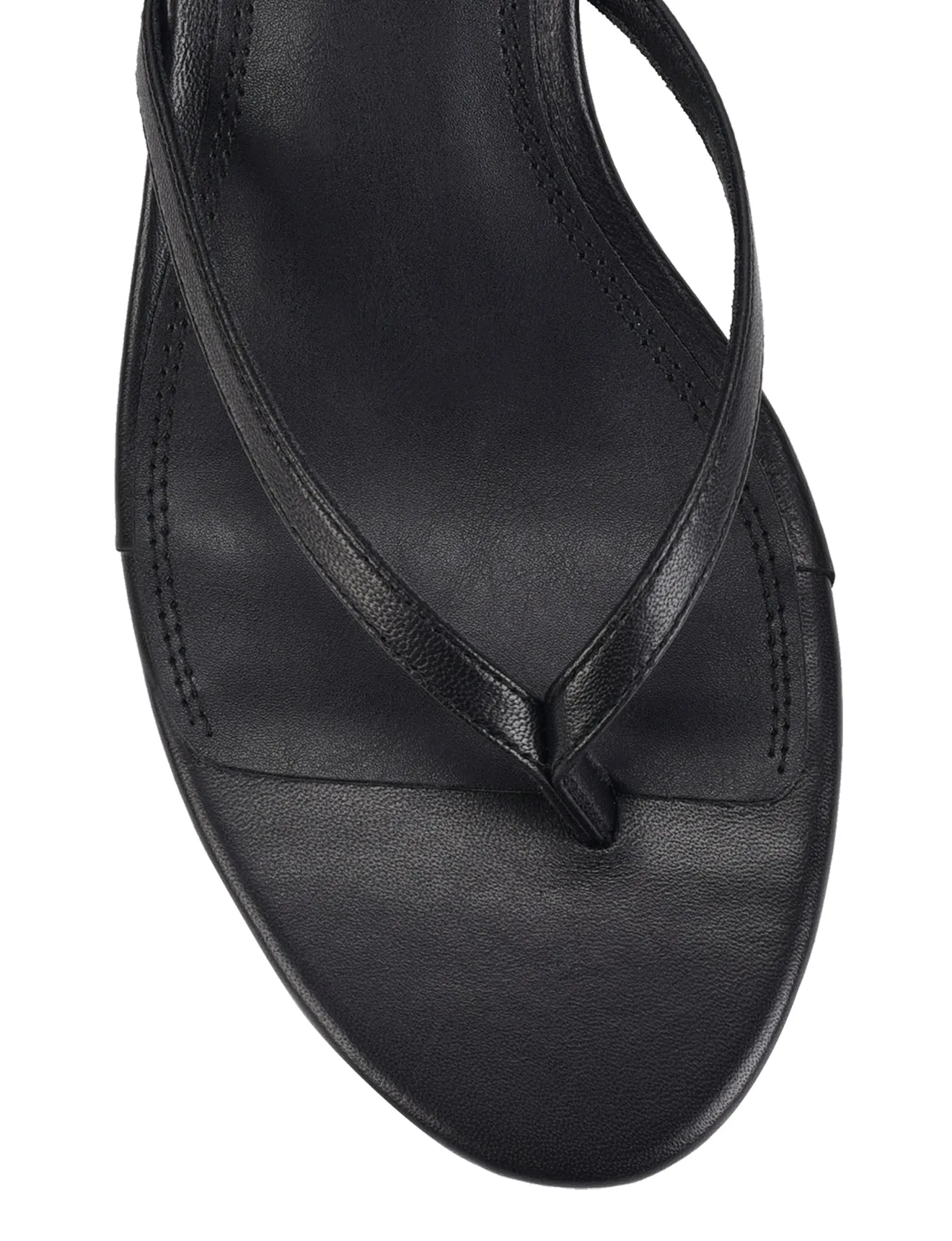 Xabi Kitten Heel Thongs - Black Leather sold by Siren Shoes product image thumbnail 4