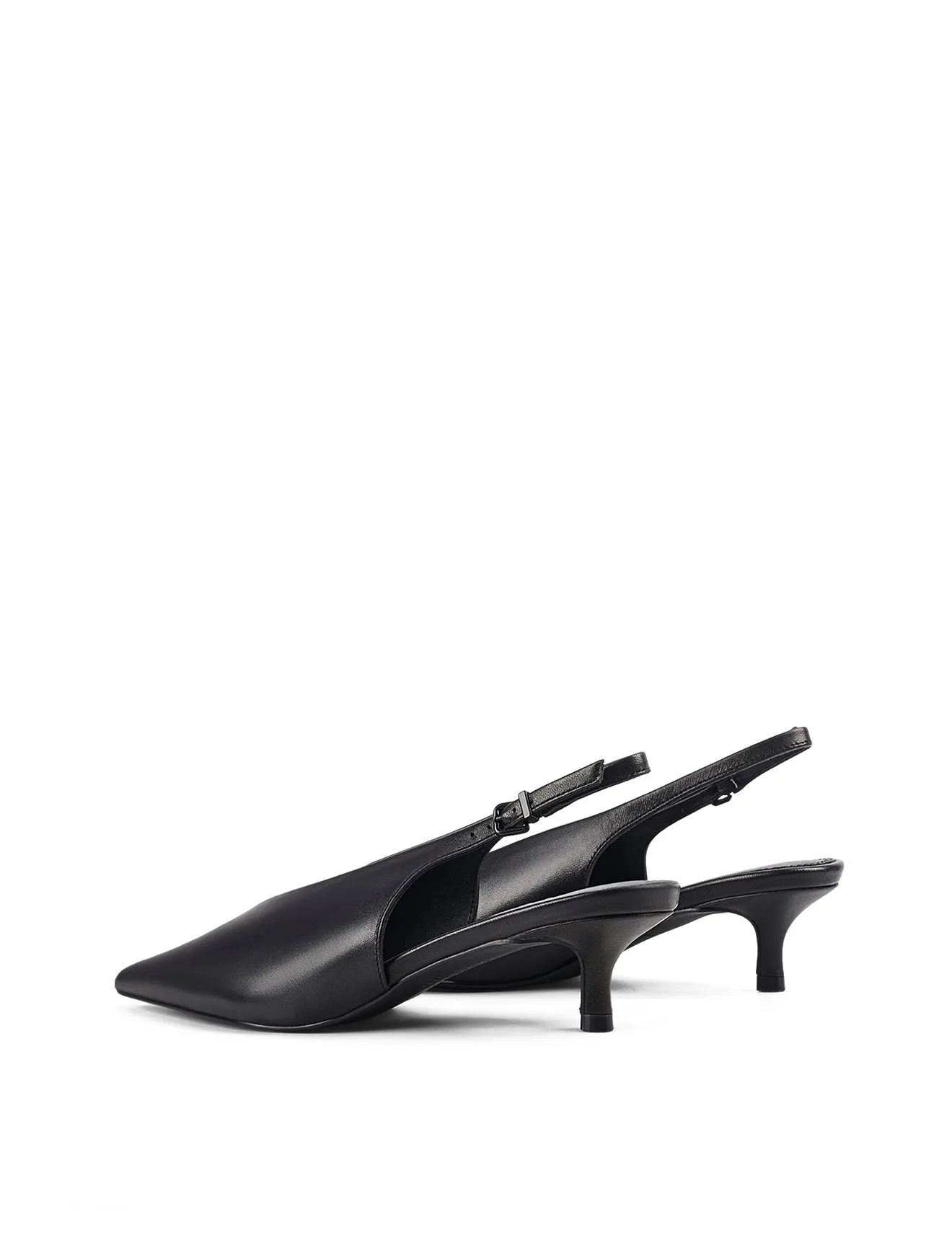 Fly Point Toe Slingbacks - Black Leather sold by Siren Shoes product image thumbnail 3
