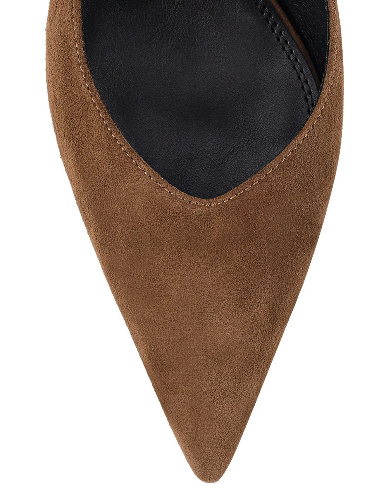 Yory Slingback Kitten Heels - Toffee Brown Suede sold by Siren Shoes product image thumbnail 4