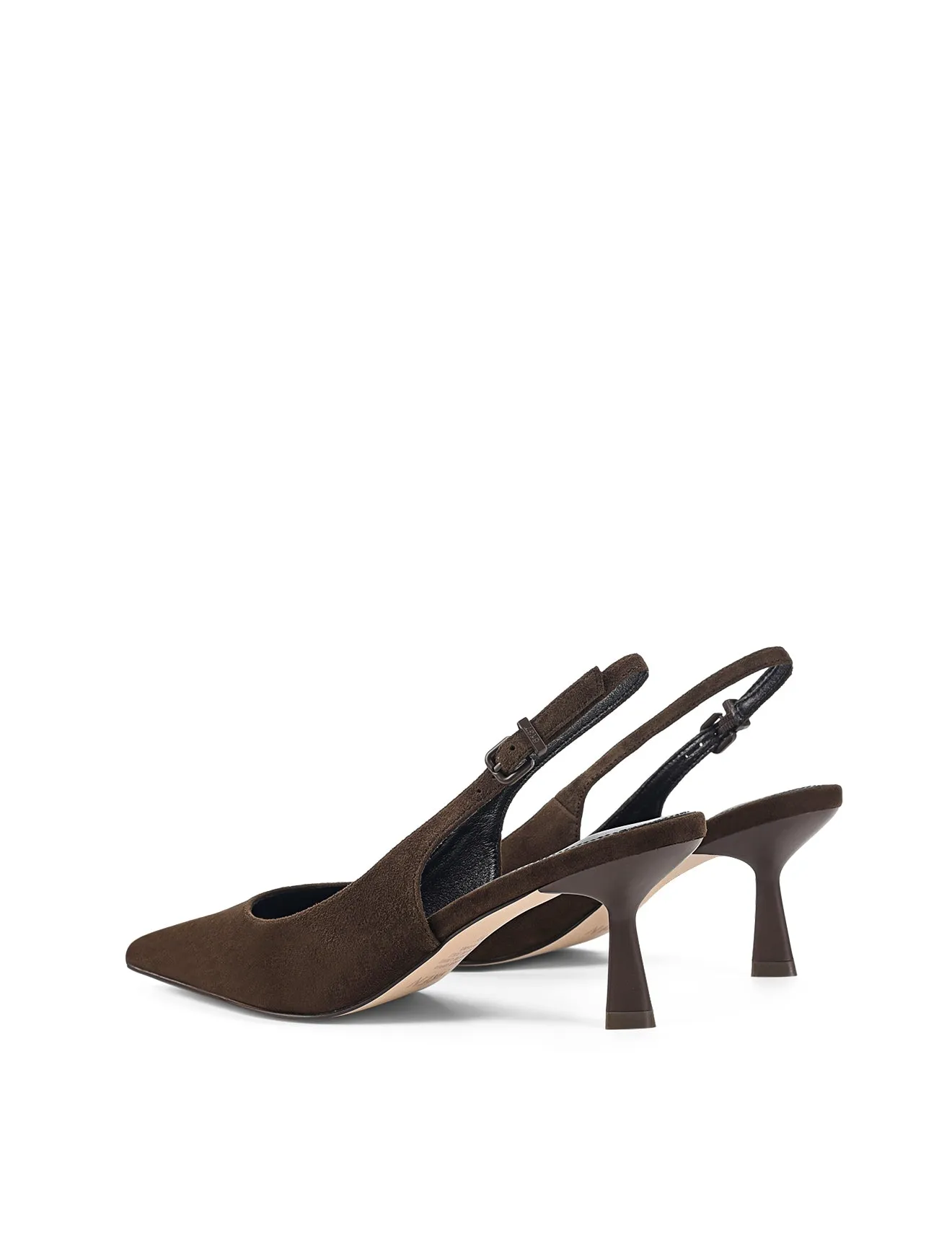 Daphne Slingback Heels - Chocolate Brown Suede sold by Siren Shoes product image thumbnail 4