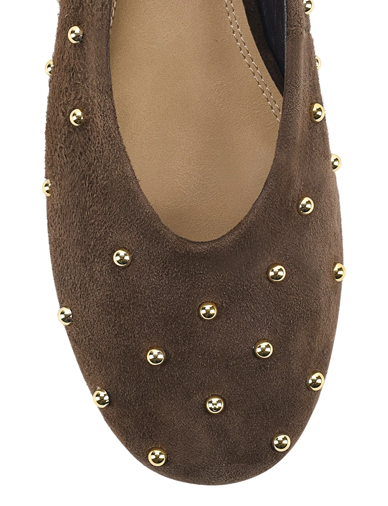 Tamsin Ballet Flats - Chocolate Brown Suede sold by Siren Shoes product image thumbnail 4
