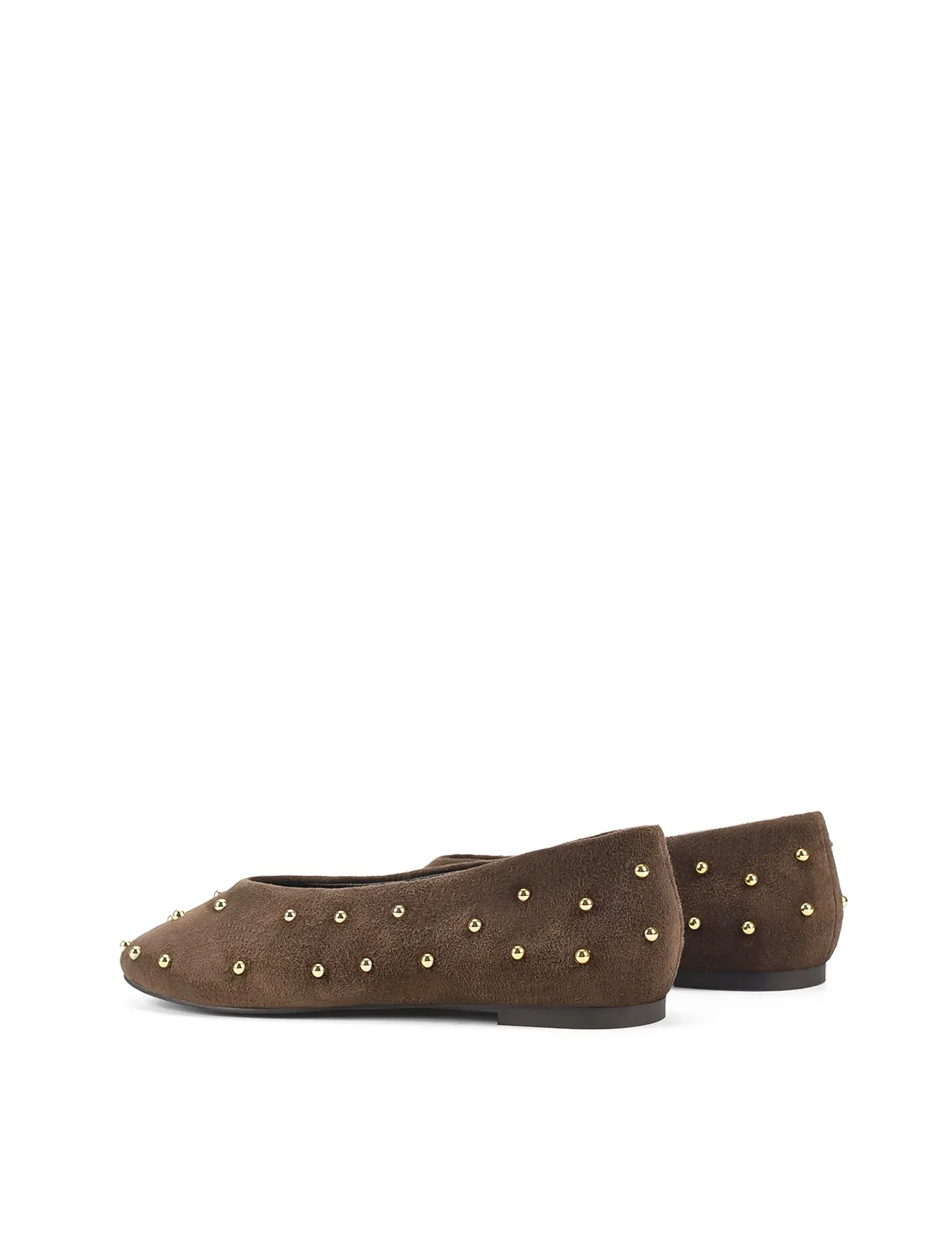 Tamsin Ballet Flats - Chocolate Brown Suede sold by Siren Shoes product image thumbnail 3