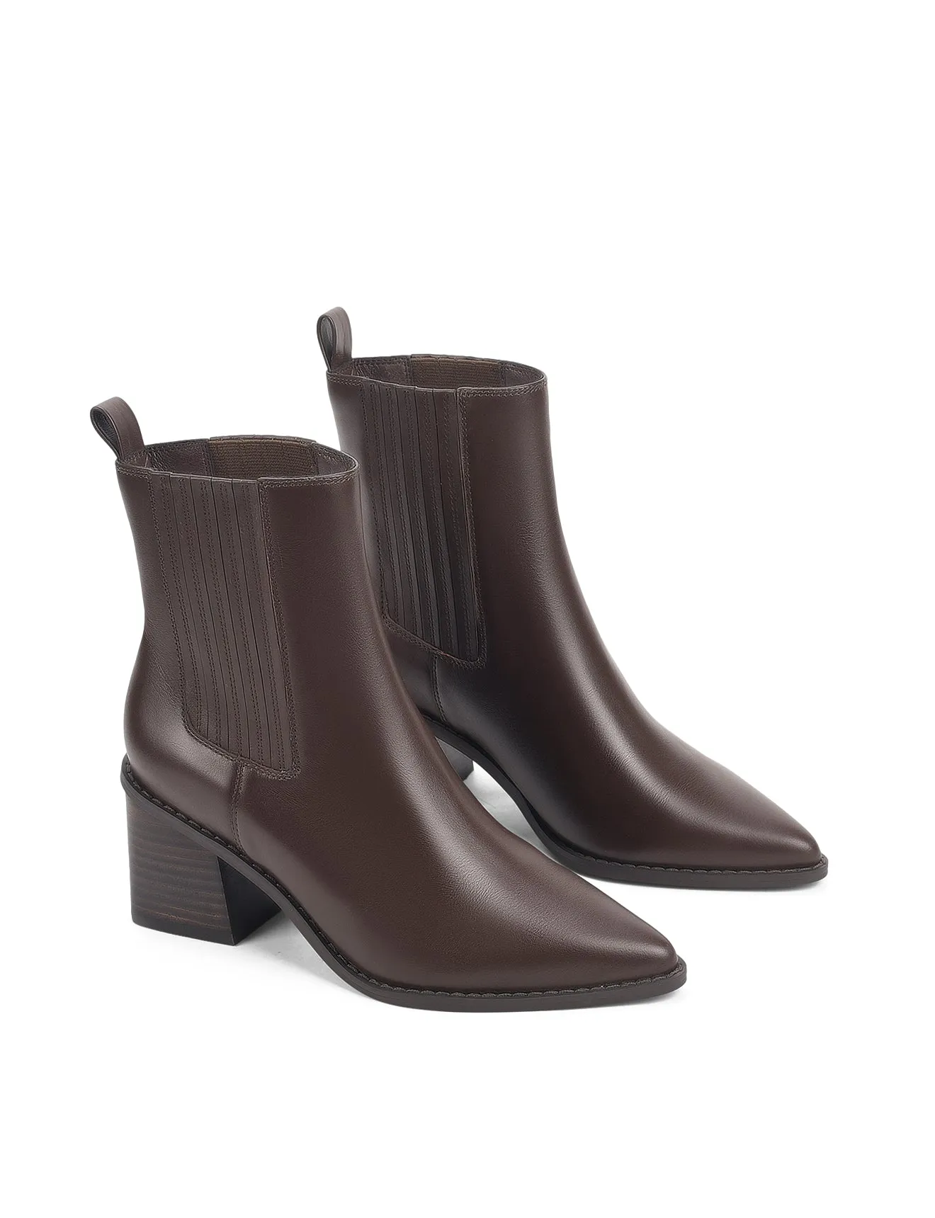 Dorothy Ankle Boots - Chocolate Brown Leather sold by Siren Shoes product image thumbnail 2