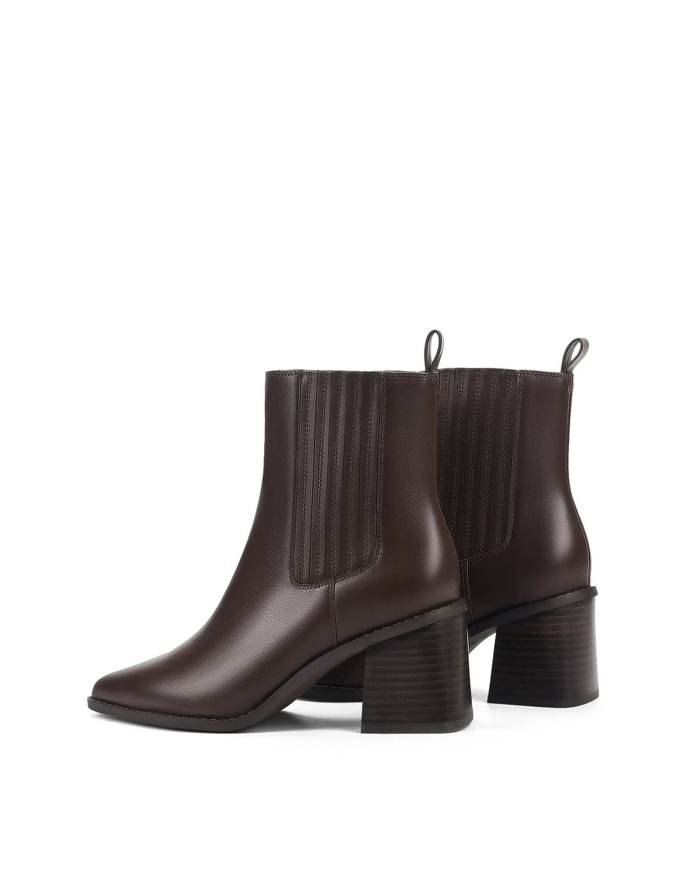 Dorothy Ankle Boots - Chocolate Brown Leather sold by Siren Shoes product image thumbnail 3