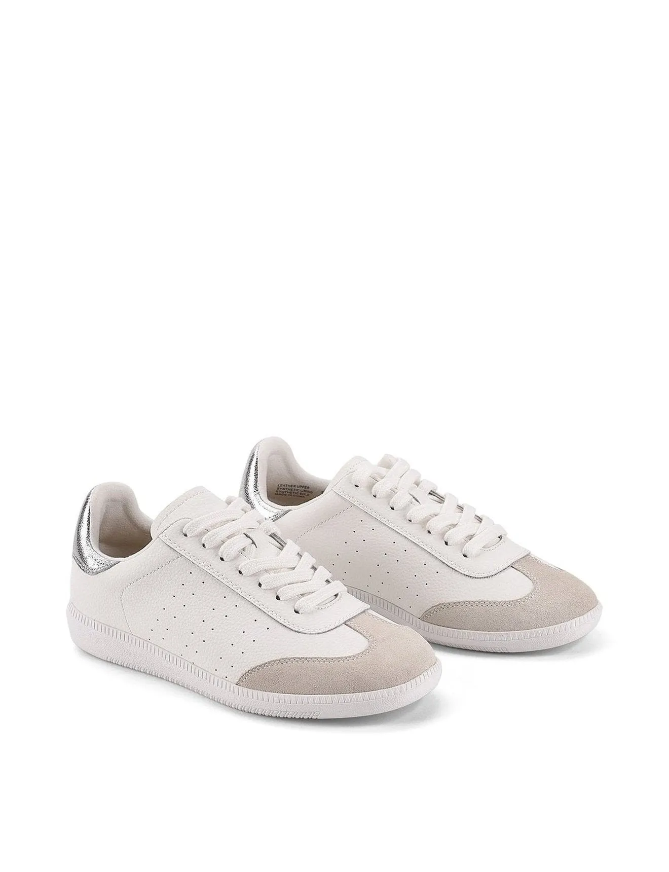 Sutton Cupsole Sneaker - White/Silver Leather sold by Siren Shoes product image thumbnail 2