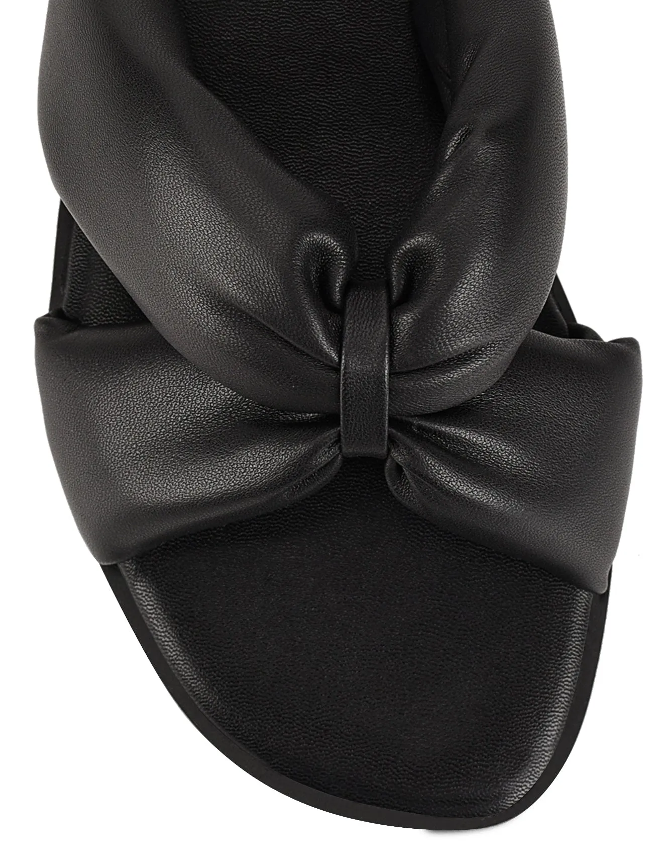 Madeline Flat Slides - Black Leather sold by Siren Shoes product image thumbnail 5