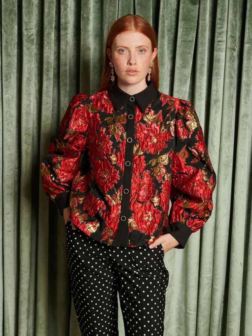 <b>DREAM</b> Illusions Jacquard Blouse sold by Sister Jane