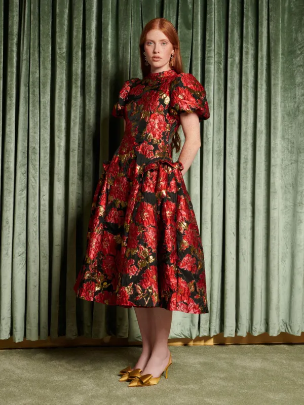 <b>DREAM</b> Illusions Jacquard Midi Dress made by Sister Jane