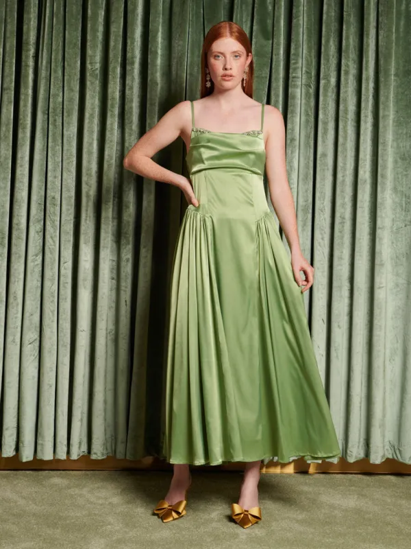 <b>DREAM</b> Cinematic Satin Midi Dress sold by Sister Jane