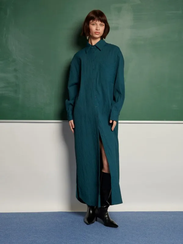 <b> Ghospell </b> Indira Maxi Shirt Dress sold by Sister Jane