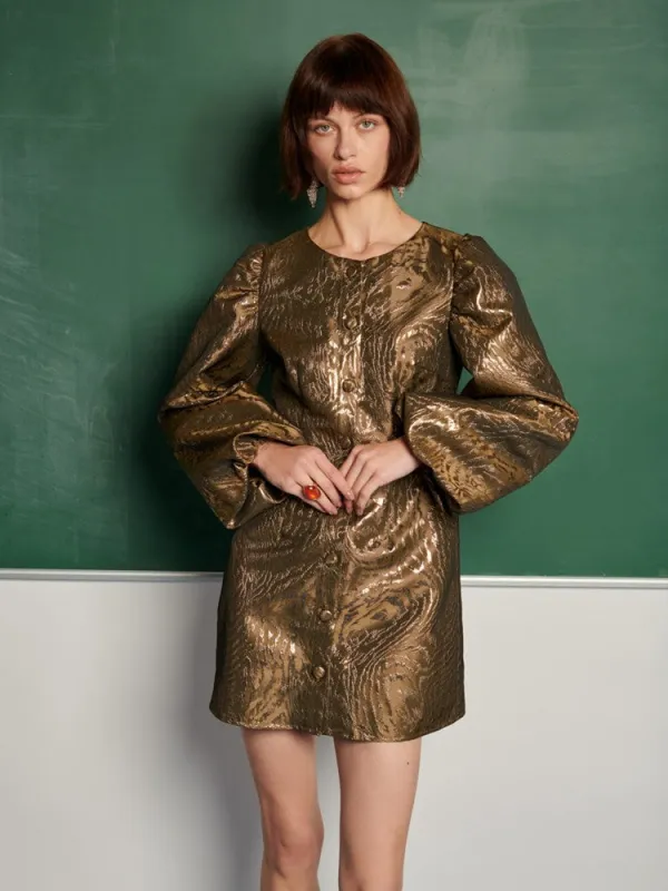 Jouri Metallic Mini Dress sold by Sister Jane