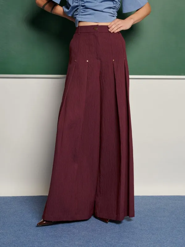 <b> Ghospell </b> Kiraz Pleated Trousers sold by Sister Jane