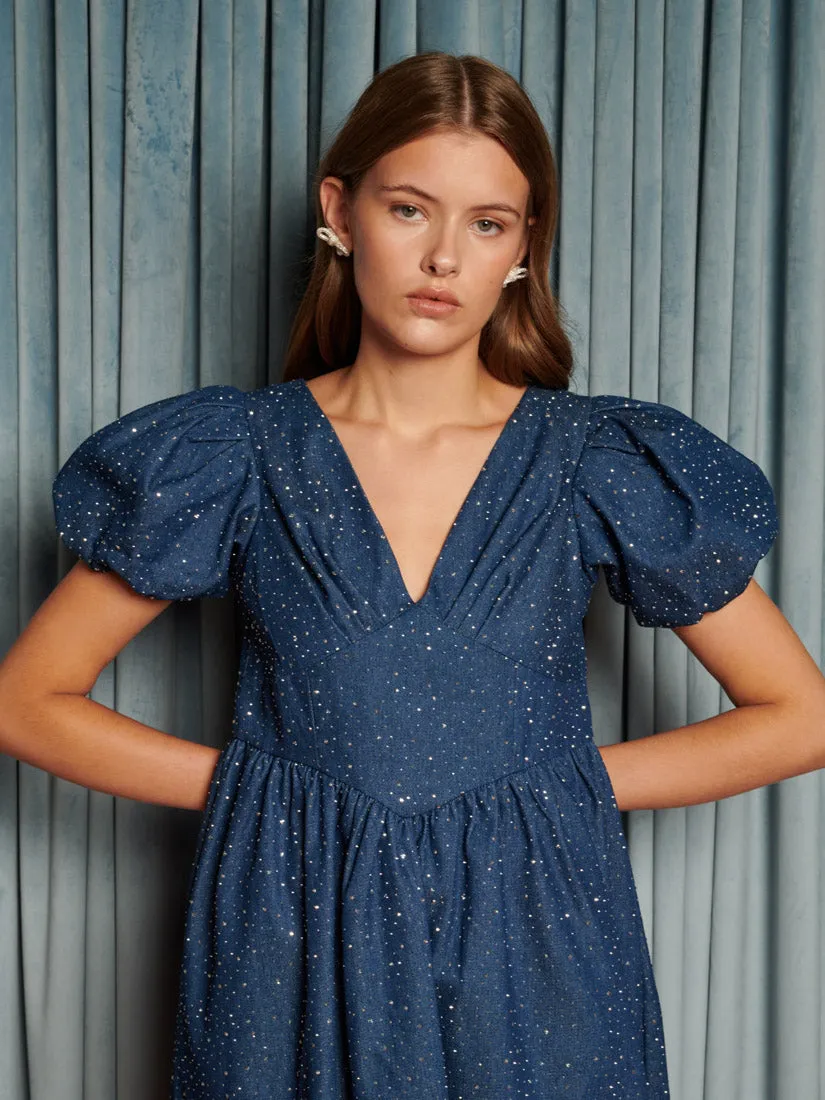 Daze Embellished Denim Mini Dress sold by Sister Jane product image thumbnail 5