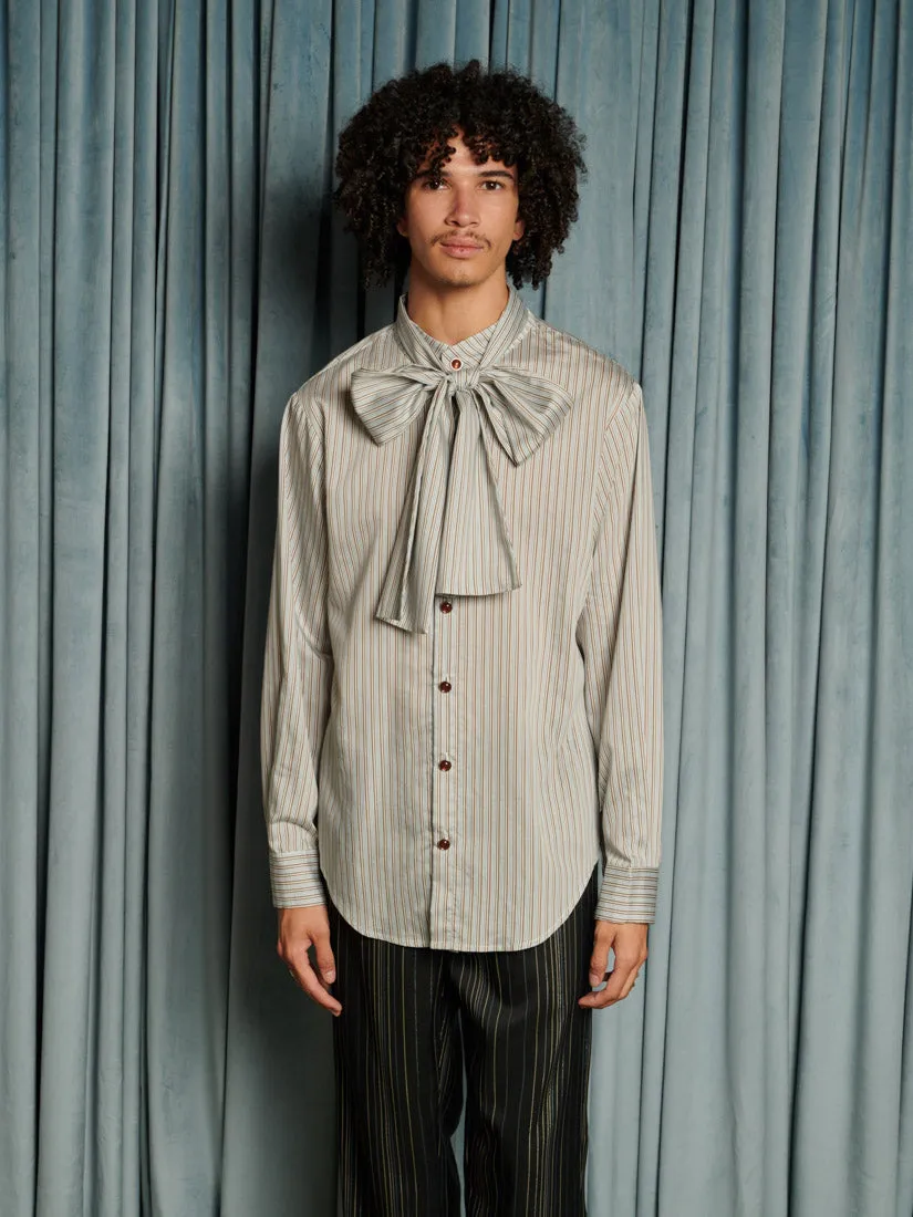 Arthur Stripe Bow Shirt sold by Sister Jane