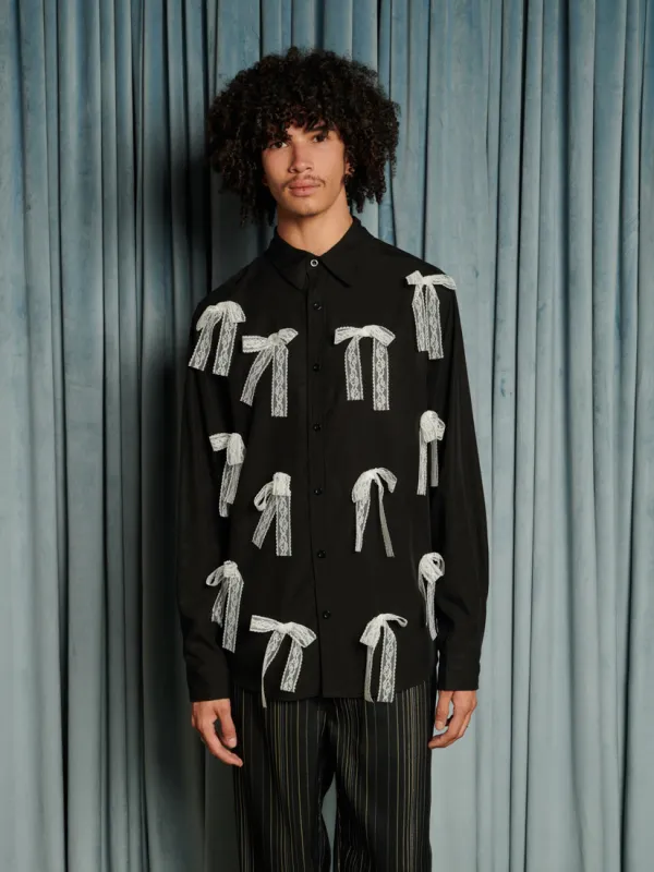 Gibson Lace Bow Shirt sold by Sister Jane