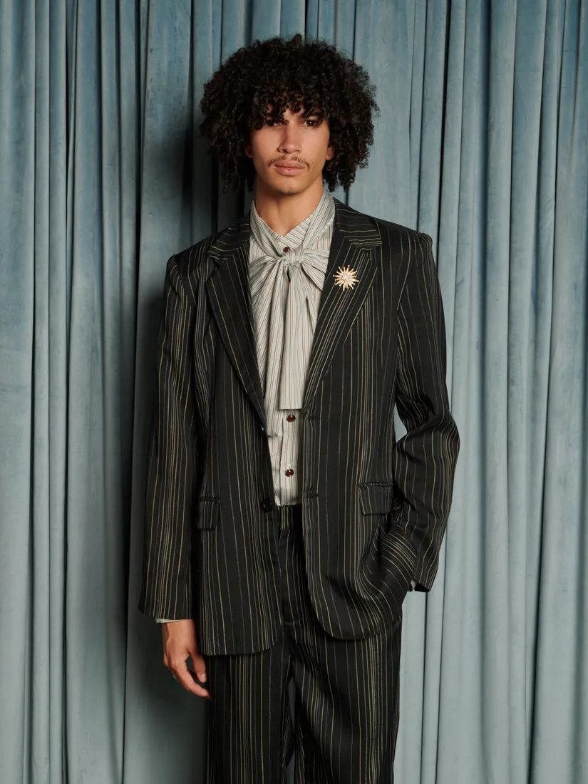 Richie Stripe Single Breasted Blazer sold by Sister Jane