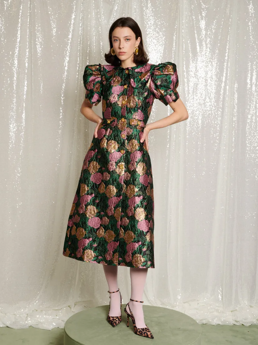 Enchanted Jacquard Midi Dress sold by Sister Jane