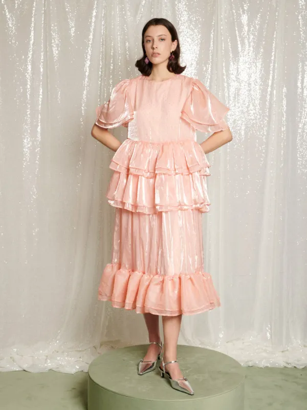 Reverie Ruffle Midi Dress made by Sister Jane