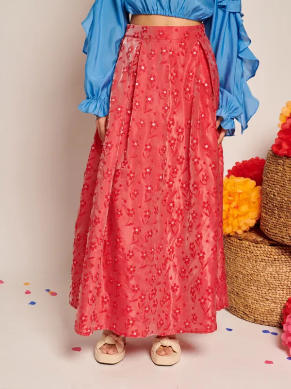 Enchanted Jacquard Maxi Skirt sold by Sister Jane