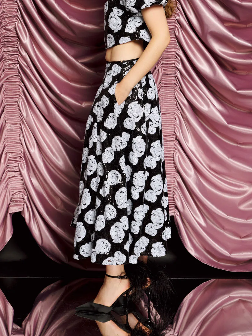 <b>DREAM</b> Roxie Rose Sequin Midi Skirt sold by Sister Jane product image thumbnail 2