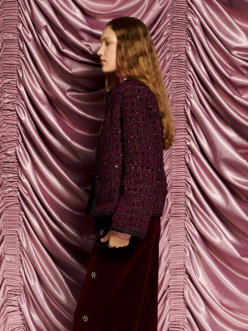 <b>DREAM</b> Satine Velvet Tweed Jacket sold by Sister Jane product image thumbnail 2