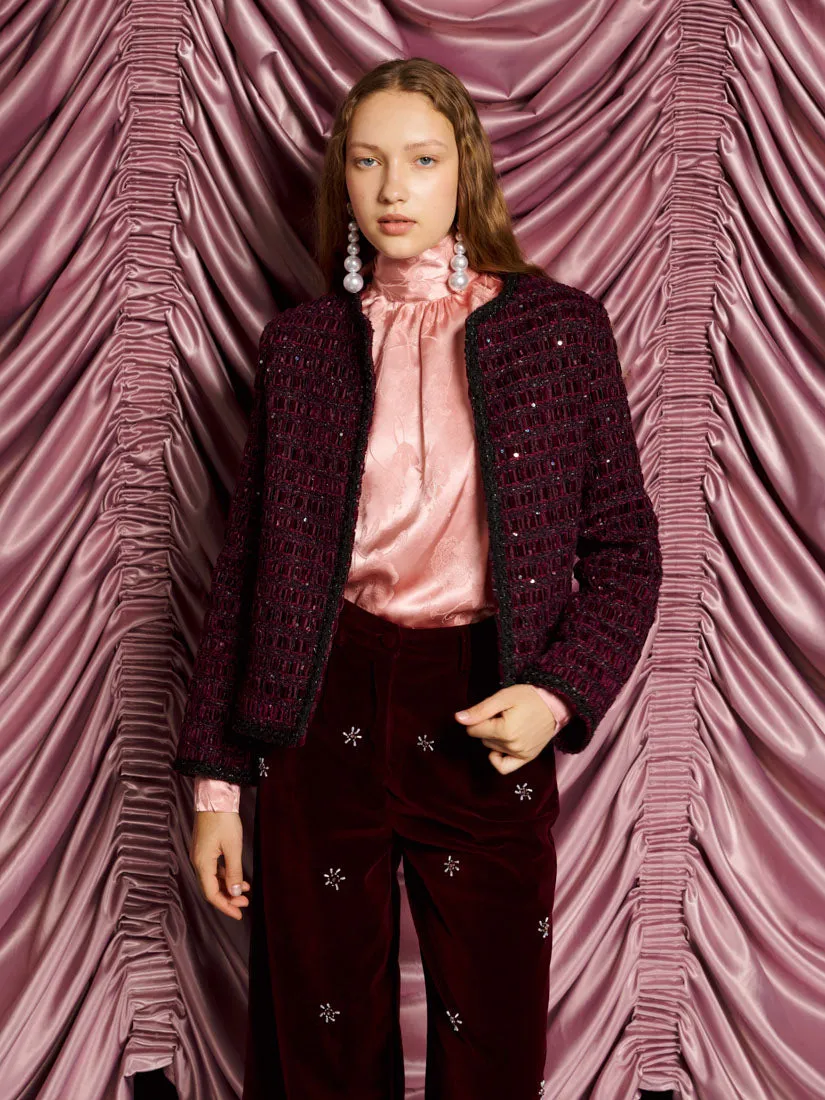 <b>DREAM</b> Satine Velvet Tweed Jacket sold by Sister Jane