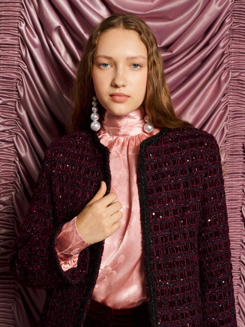<b>DREAM</b> Satine Velvet Tweed Jacket sold by Sister Jane product image thumbnail 5