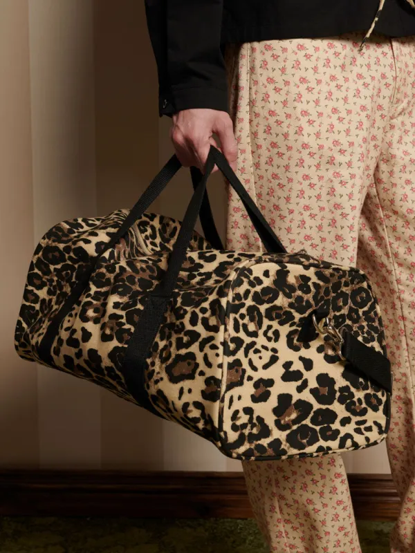 Conrad Leopard Holdall Bag made by Sister Jane