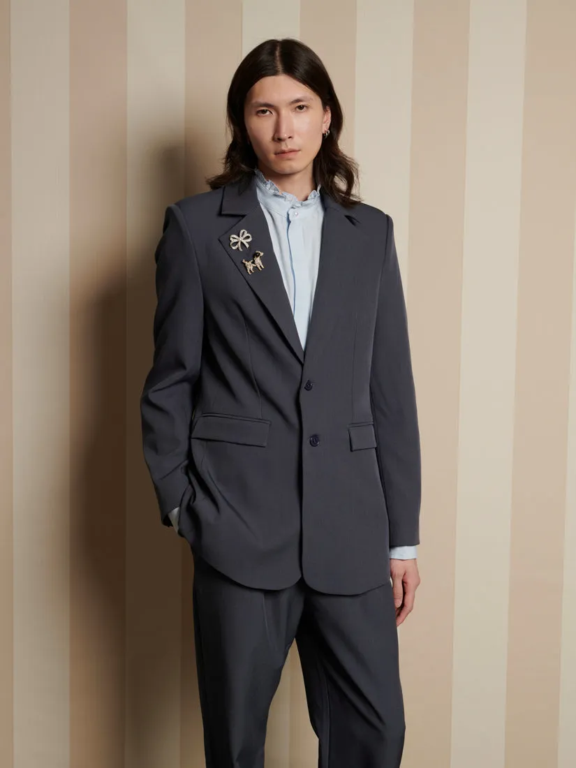 Albert Brooch Single Breasted Blazer sold by Sister Jane